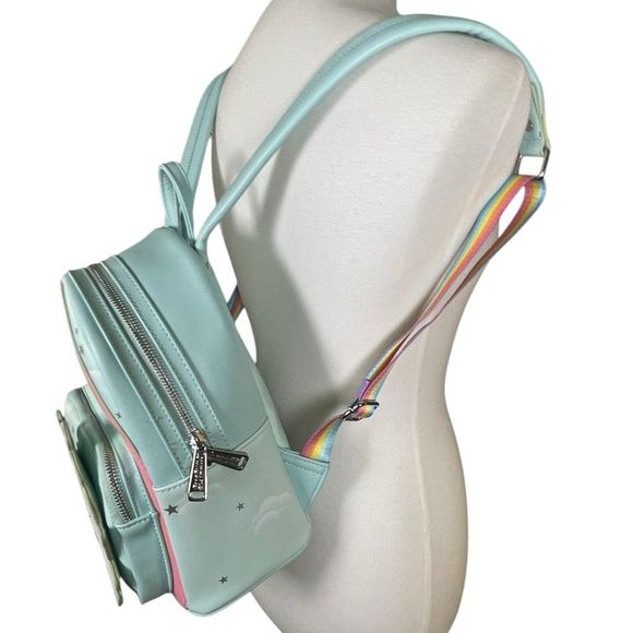 Loungefly My Little Pony Starshine Rainbow Mini Backpack Pegasus Pale blue green - Picture 6 of 14